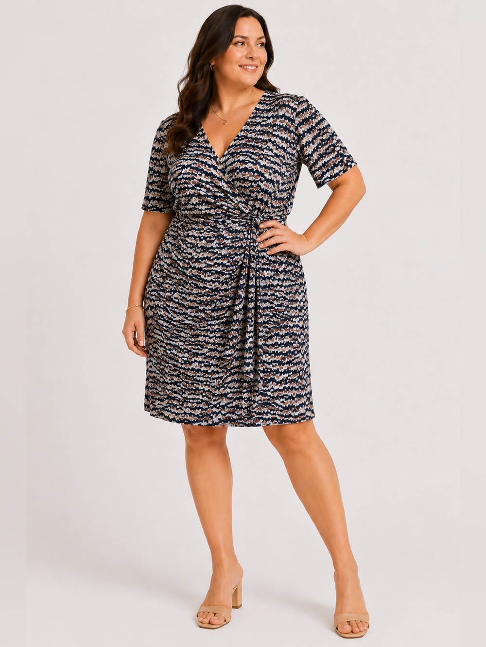 Chico’s Dolman Puff Sleeve Wrap Dress